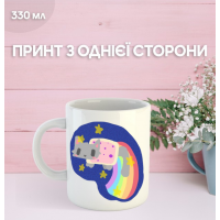 Кружка Нян Кет з принтом керамічна чашка Nyan Cat 330 мл