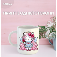 Кружка Привіт Кітті Хеллоу Кітті з принтом керамічна чашка Hello Kitty 330 мл
