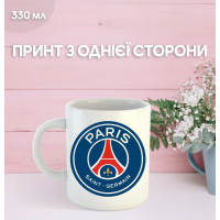 Кружка Парі Сен-Жермен футбольний клуб Paris Saint-Germain футбол з принтом керамічна чашка 330 мл