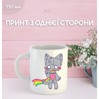 Кружка Нян Кет з принтом керамічна чашка Nyan Cat 330 мл