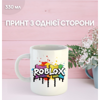 Кружка Роблокс з принтом керамічна чашка Roblox 330 мл