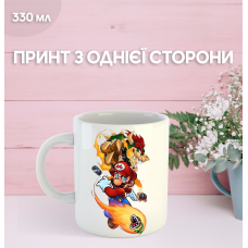 Кружка Супер Маріо з принтом керамічна чашка Super Mario 330 мл
