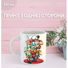 Кружка Супер Маріо з принтом керамічна чашка Super Mario 330 мл