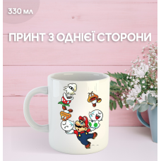 Кружка Супер Маріо з принтом керамічна чашка Super Mario 330 мл