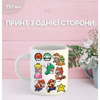 Кружка Супер Маріо з принтом керамічна чашка Super Mario 330 мл