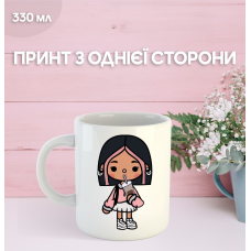 Кружка Тока Лайф ворлд з принтом керамічна чашка Toca life world Toca Boca 330 мл