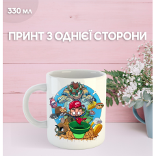 Кружка Супер Маріо з принтом керамічна чашка Super Mario 330 мл