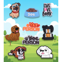 Джибітси собаки домашні тварини Dog Jibbitz 9 шт аксесуари крокс прикраса