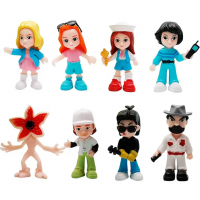 Набор фигурок Очень странные дела Одиннадцать Демогоргон Stranger Things Eleven 8 шт 8 -9 см